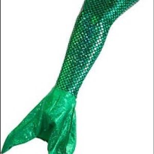 Fin Fun Ariel Green Mermaid Tail - Size 6.